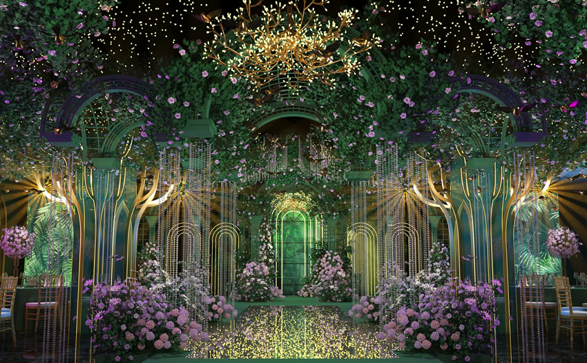 塔什库尔干奇妙森林婚礼堂效果展示